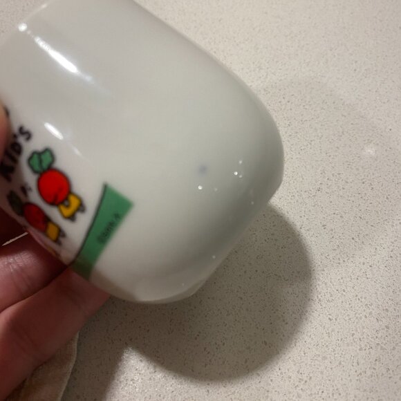 rare vintage showa era 80s 90s san-x vegetable kids tea cups - Picture 13 of 13